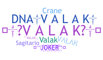ニックネーム - VALAK