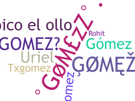 ニックネーム - Gomezz