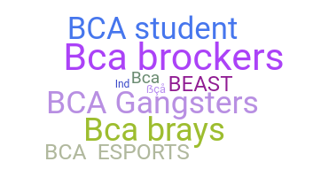 ニックネーム - BCA