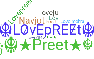 ニックネーム - Lovepreet