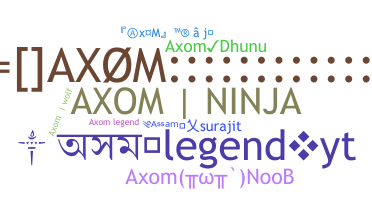 ニックネーム - Axom