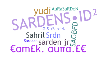 ニックネーム - Sarden