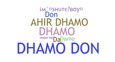 ニックネーム - Dhamo