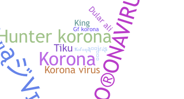 ニックネーム - koronavirus