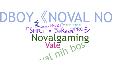 ニックネーム - Noval