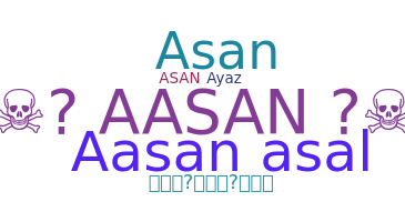 ニックネーム - Aasan