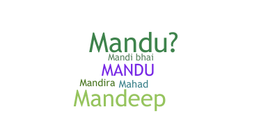 ニックネーム - Mandu