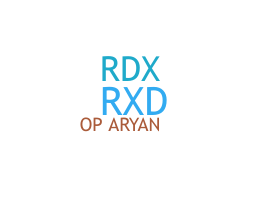 ニックネーム - RDxAryan