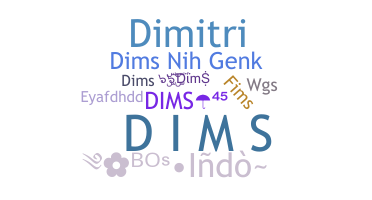 ニックネーム - DimS