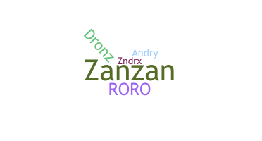 ニックネーム - Zandro