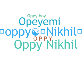 ニックネーム - Oppy