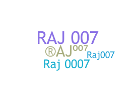 ニックネーム - RAJ007