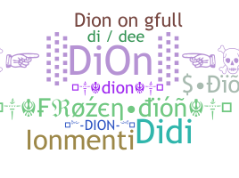 ニックネーム - Dion