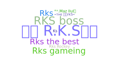 ニックネーム - rks