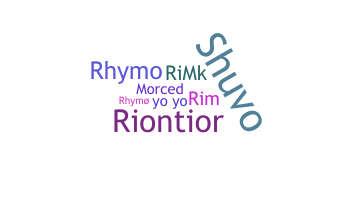 ニックネーム - Rimo