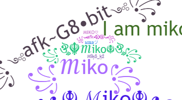 ニックネーム - miko