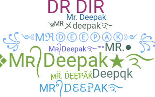 ニックネーム - MrDeepak
