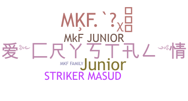 ニックネーム - mkf