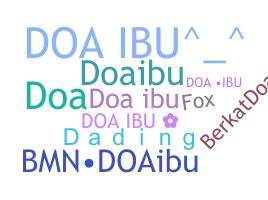 ニックネーム - DoaIbu