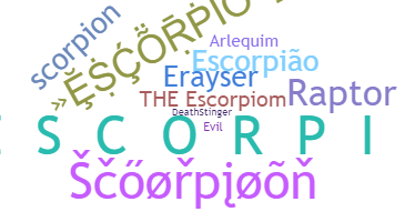 ニックネーム - escorpion