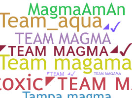 ニックネーム - teammagma
