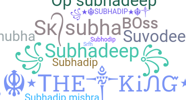 ニックネーム - Subhadeep