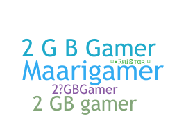 ニックネーム - 2GBGAMER