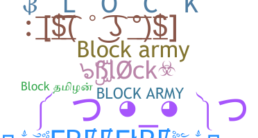 ニックネーム - Block