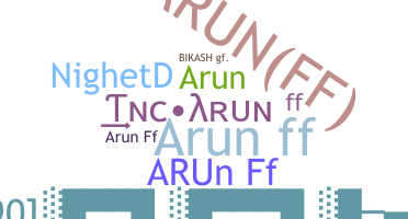 ニックネーム - ArunFF
