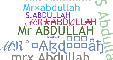 ニックネーム - MrAbdullah