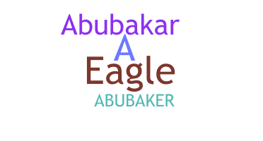 ニックネーム - Abubaker