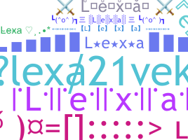 ニックネーム - lexa21vek