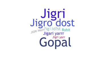ニックネーム - Jigridost
