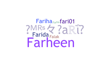 ニックネーム - Fari