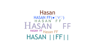 ニックネーム - Hasanff