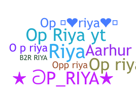 ニックネーム - OPRiya