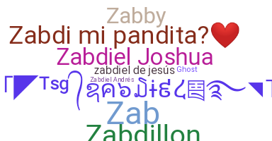 ニックネーム - Zabdiel
