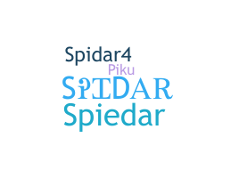ニックネーム - Spidar