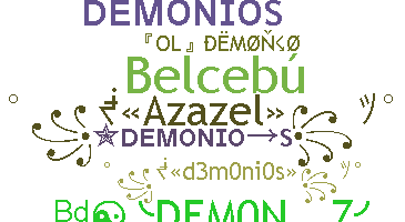 ニックネーム - demonios