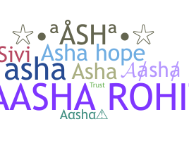 ニックネーム - Aasha