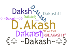 ニックネーム - Dakash