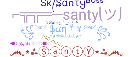 ニックネーム - Santy