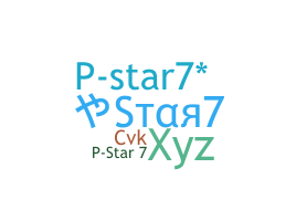 ニックネーム - PStar7