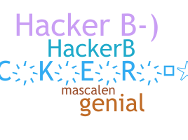 ニックネーム - Hackerb