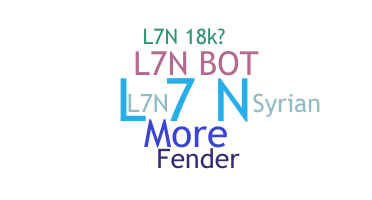 ニックネーム - L7N
