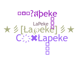 ニックネーム - Lapeke