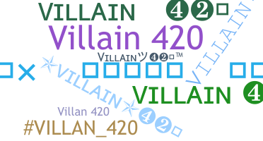 ニックネーム - Villain420
