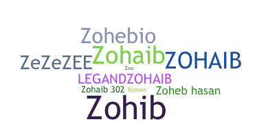ニックネーム - Zoheb