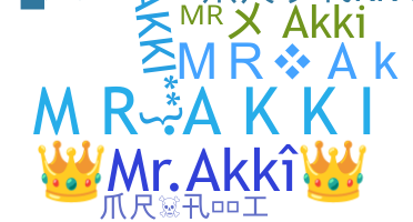 ニックネーム - MrAkki