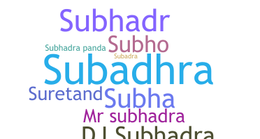ニックネーム - Subhadra